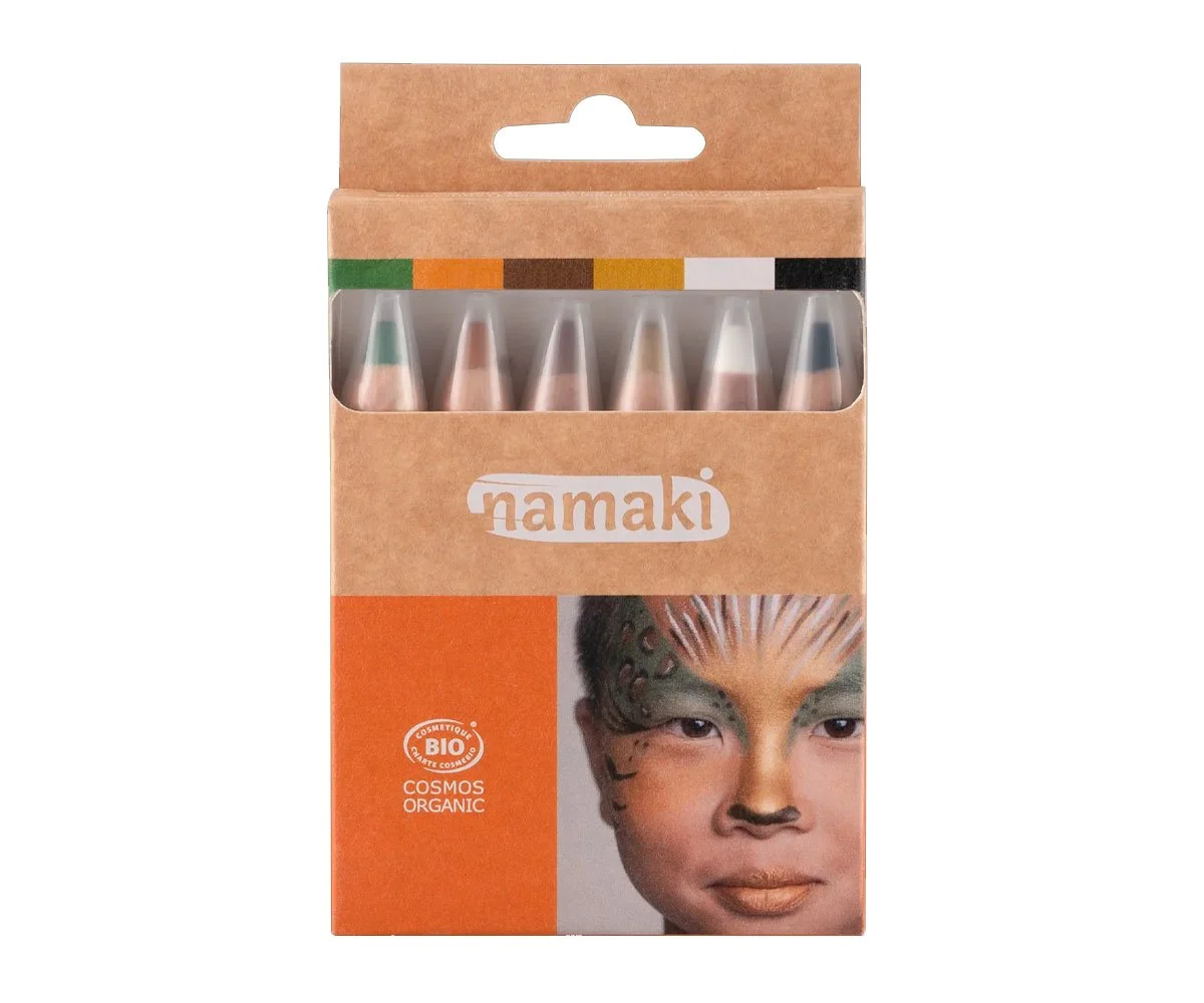 Set de 6 Lápices Maquillaje Colores Vida Salvaje