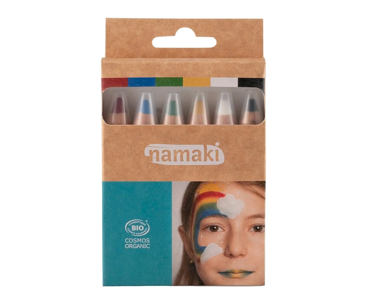 Set De 6 Lápices Maquillaje Colores Rainbow - Imagen 2