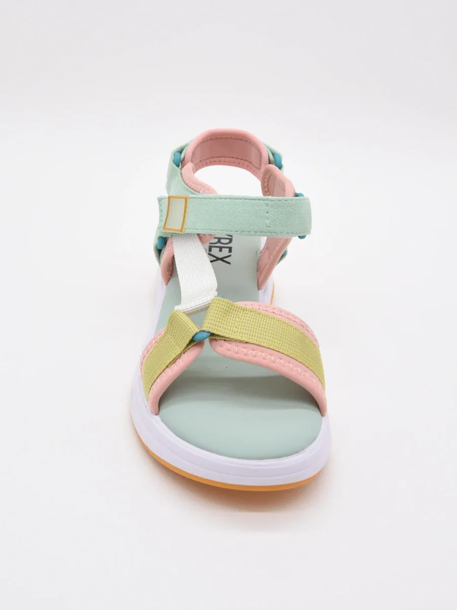 Sandalias verdes y rosas - Imagen 6