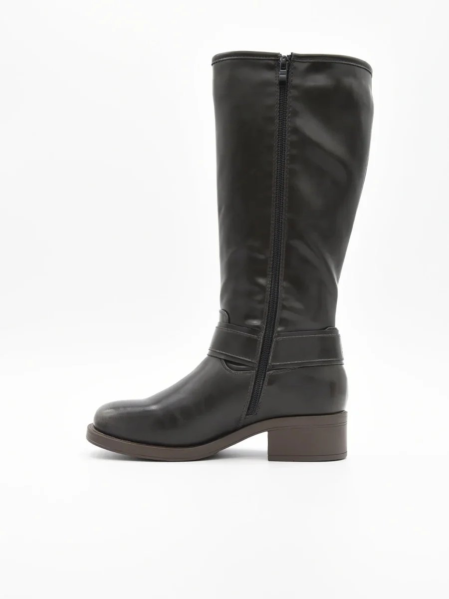 BOTA ALTA NEGRA BIKER CON HEBILLAS DE NYREX - Imagen 6