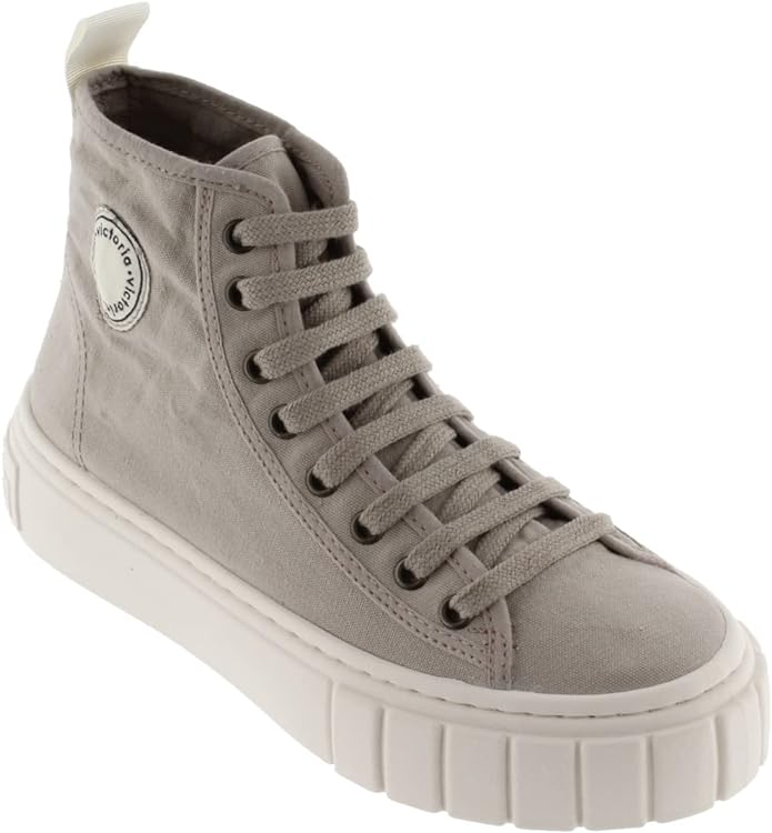 Zapatillas Abril Botín Lona Beige - Imagen 2
