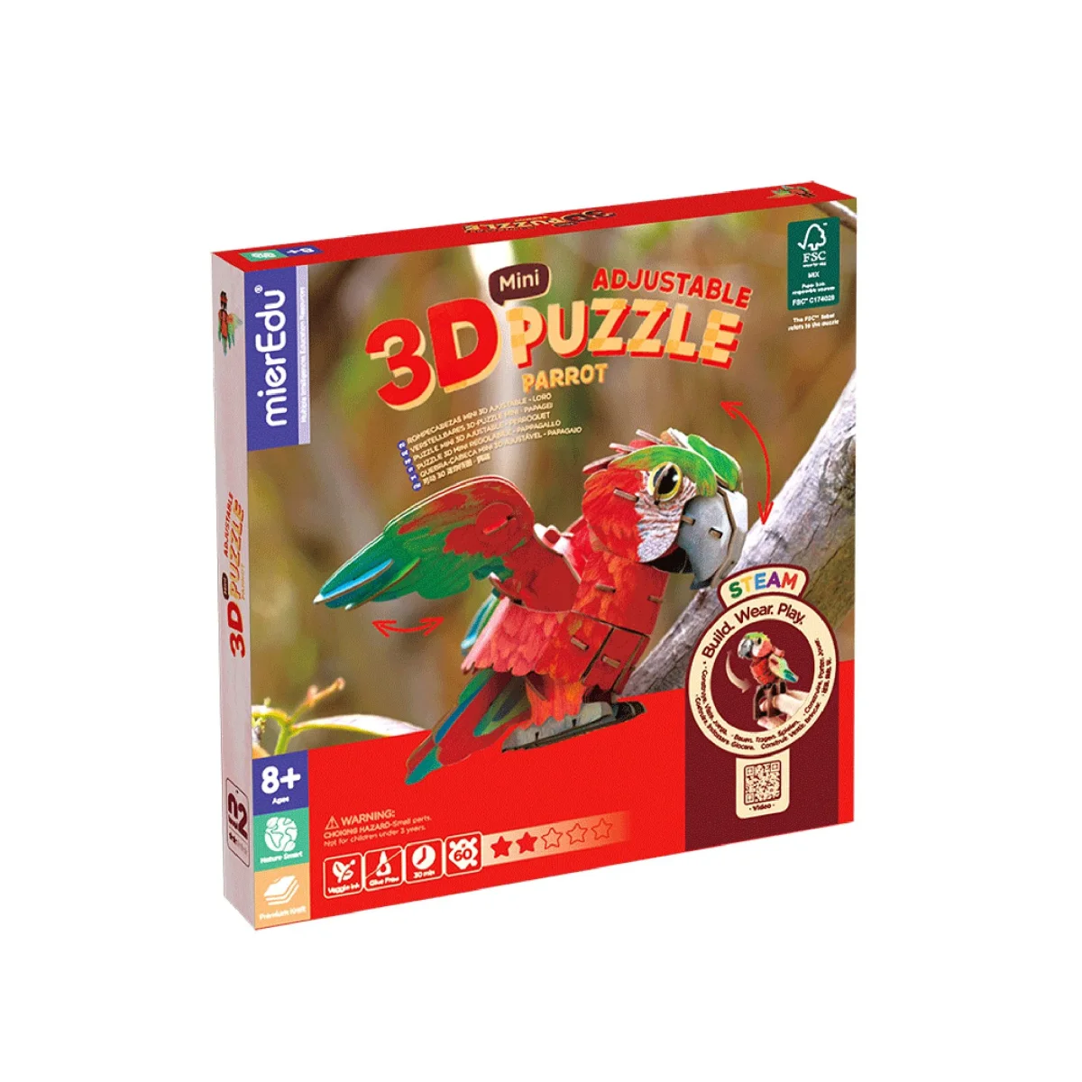 Mini puzzle 3D Loro - Imagen 3
