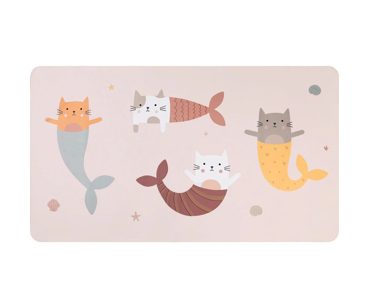 Toalla Playa Microfibra Mermaid Cats