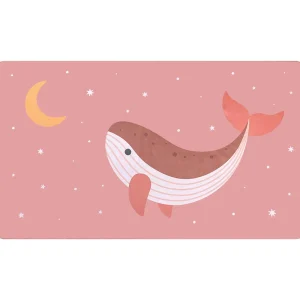 Toalla Playa Microfibra Whale Pink