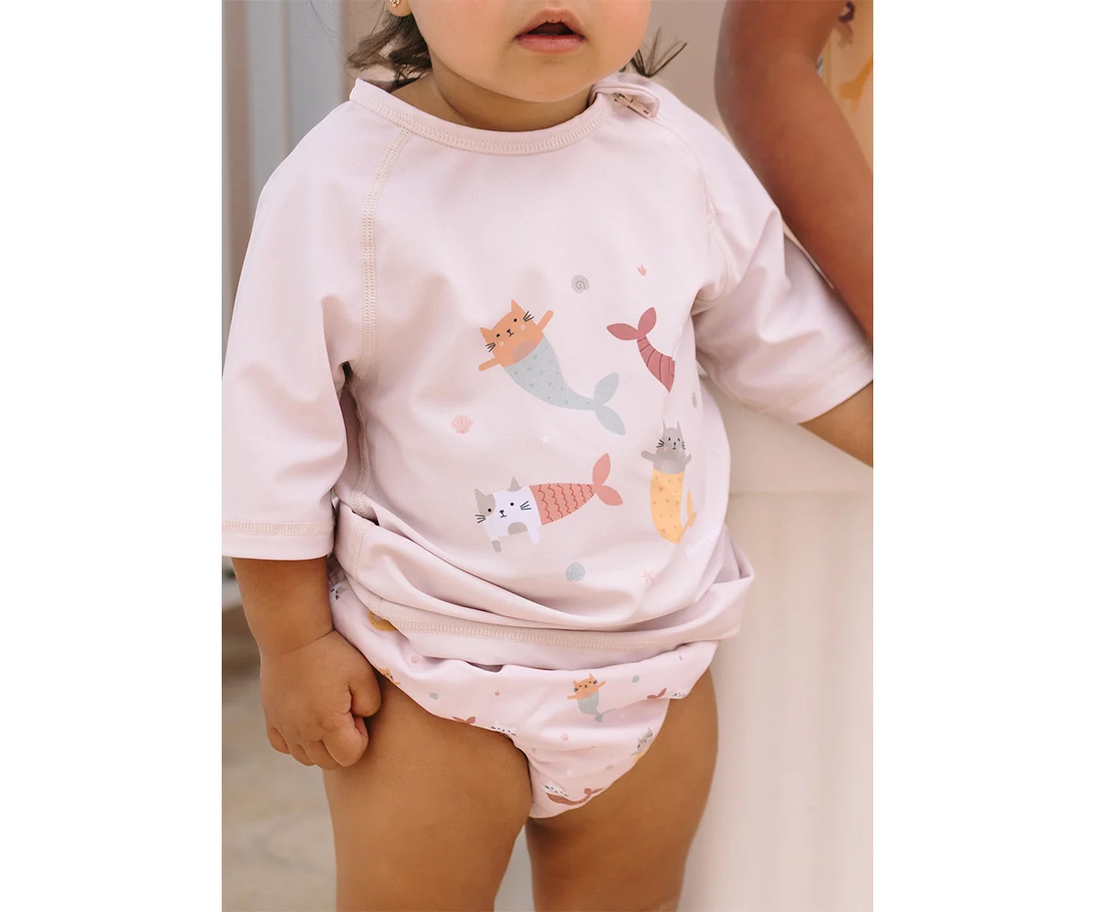 Camiseta Protección Solar Mermaid Cats - Imagen 5