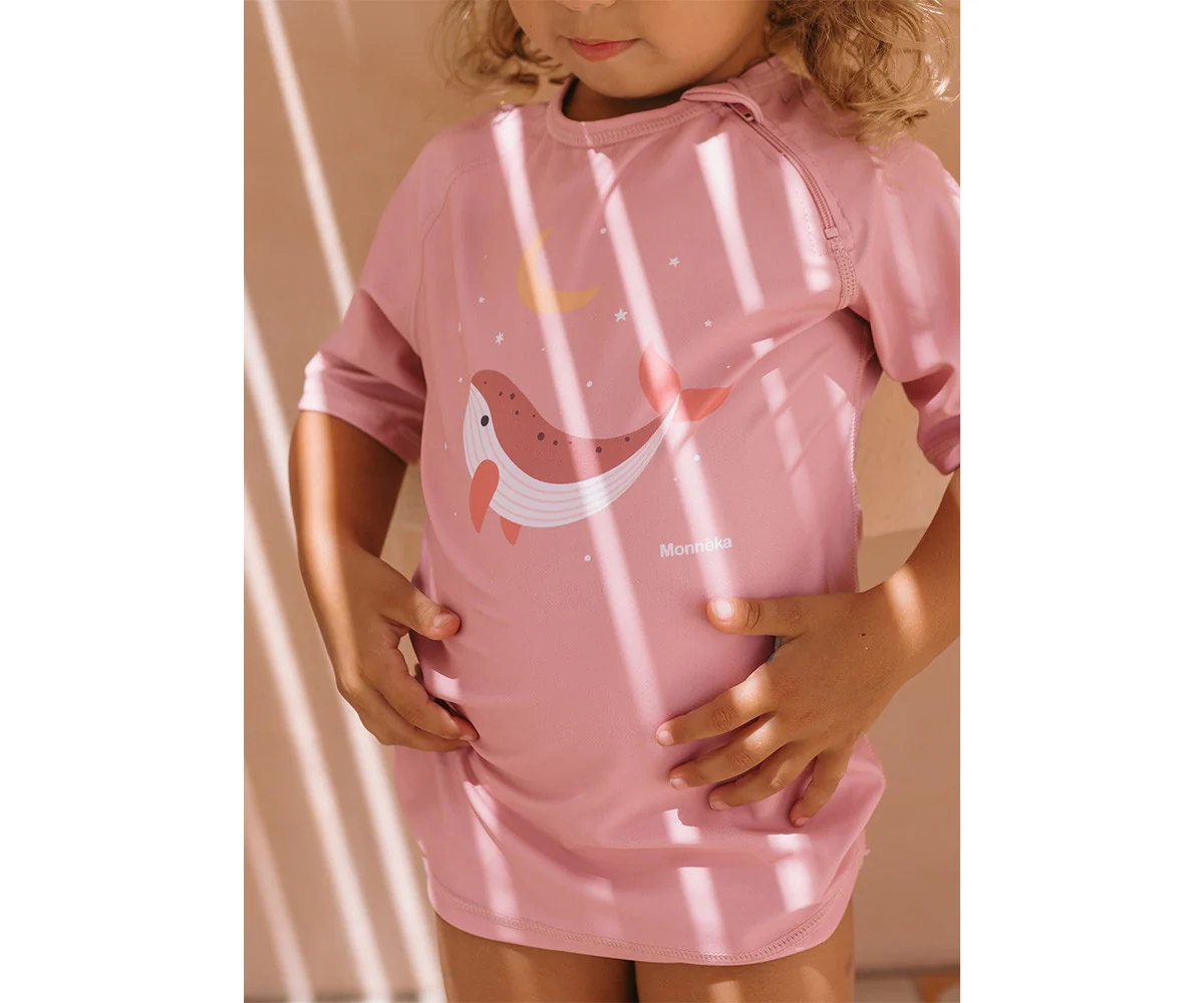 Camiseta Protección Solar Whale Pink - Imagen 4