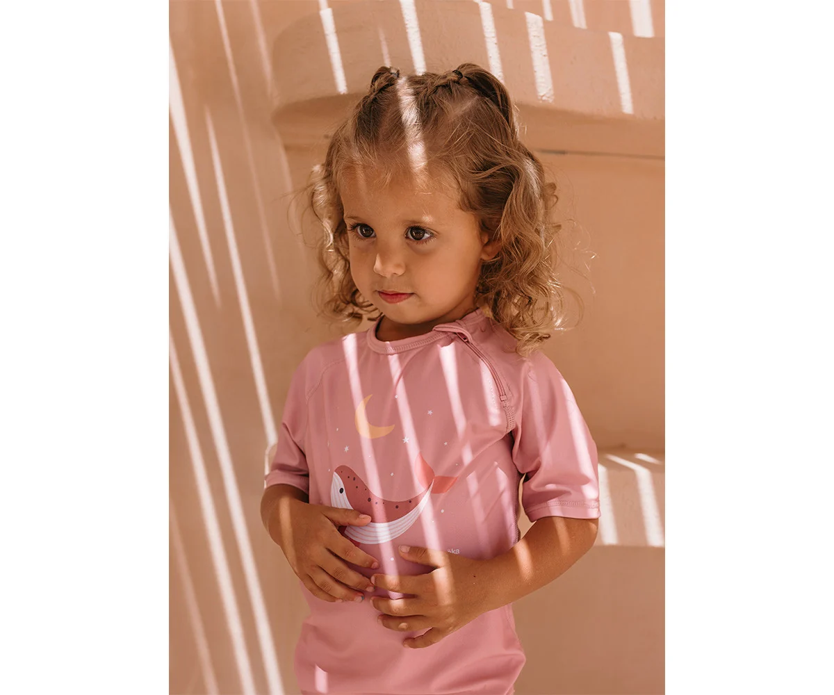 Camiseta Protección Solar Whale Pink - Imagen 5