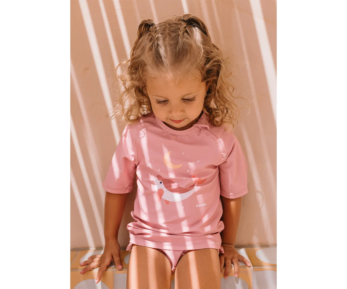 Camiseta Protección Solar Whale Pink - Imagen 6