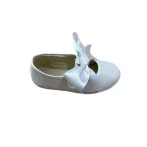 Merceditas lazo lino blanco