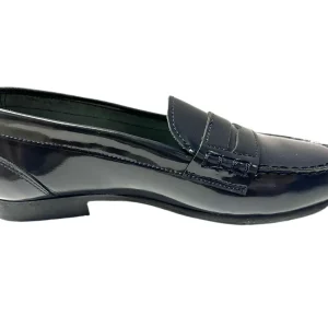 Mocasín colegial azul