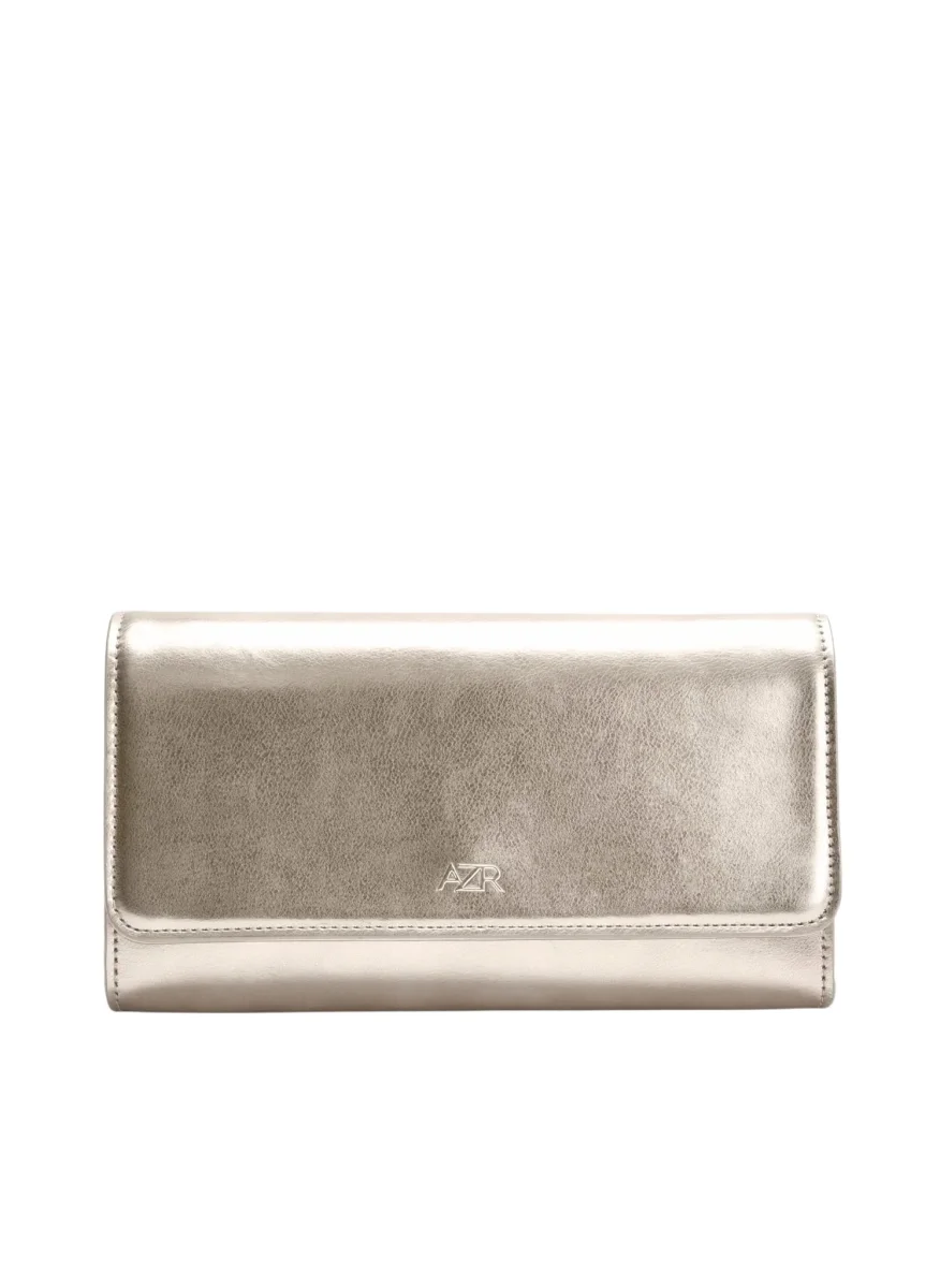 BOLSO DE FIESTA CHAMPÁN METALIZADO CON CADENA - Imagen 4