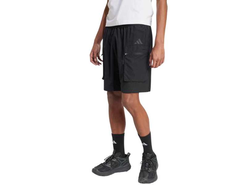 Short City Escape Adidas Black Hombre/ Talla Small - Imagen 2