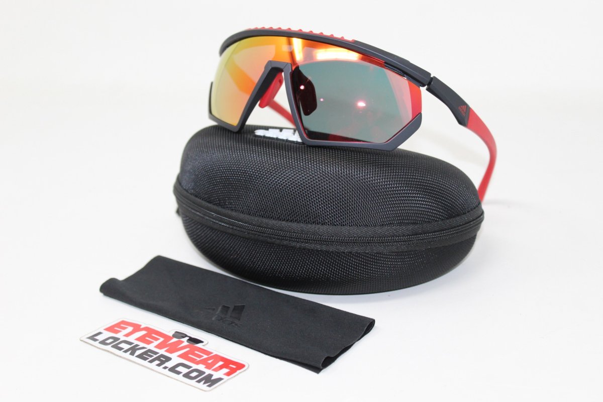 Adidas SP0029 Matte Black Red - Imagen 7