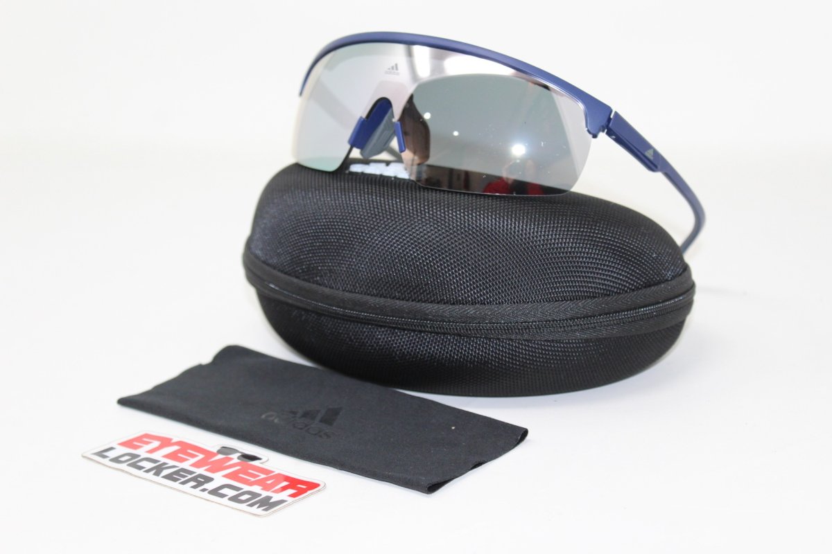 Adidas SP0044 Matte Black Blue Iridium - Imagen 6