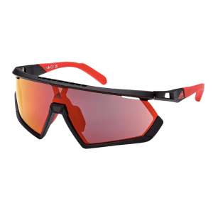 Adidas SP0054 Matte Black Red con Lente Extra