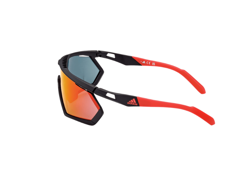 Adidas SP0054 Matte Black Red con Lente Extra - Imagen 4