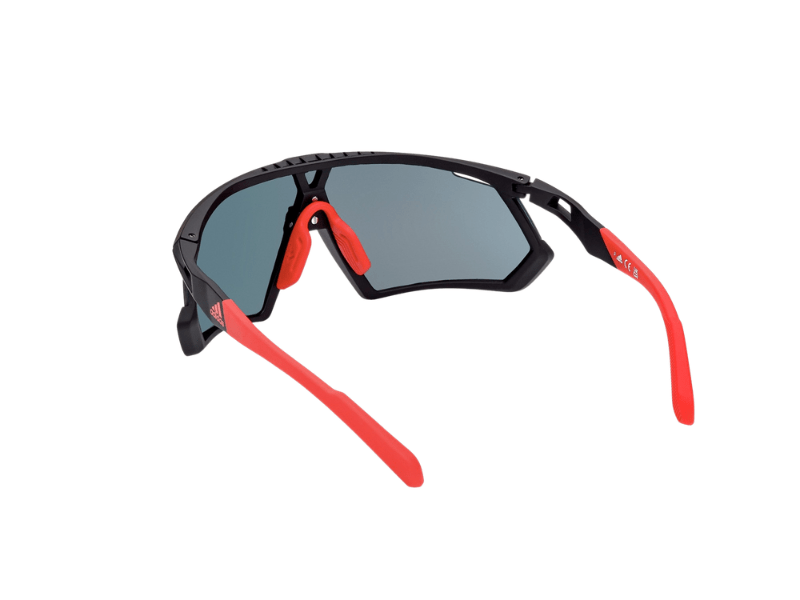 Adidas SP0054 Matte Black Red con Lente Extra - Imagen 5
