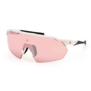 Adidas Shield Lite SP0093 White Pink con Lente extra