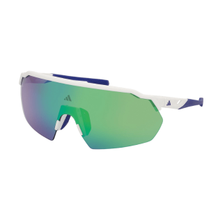 Adidas Shield Lite SP0093 Matte White Jade con lente Extra