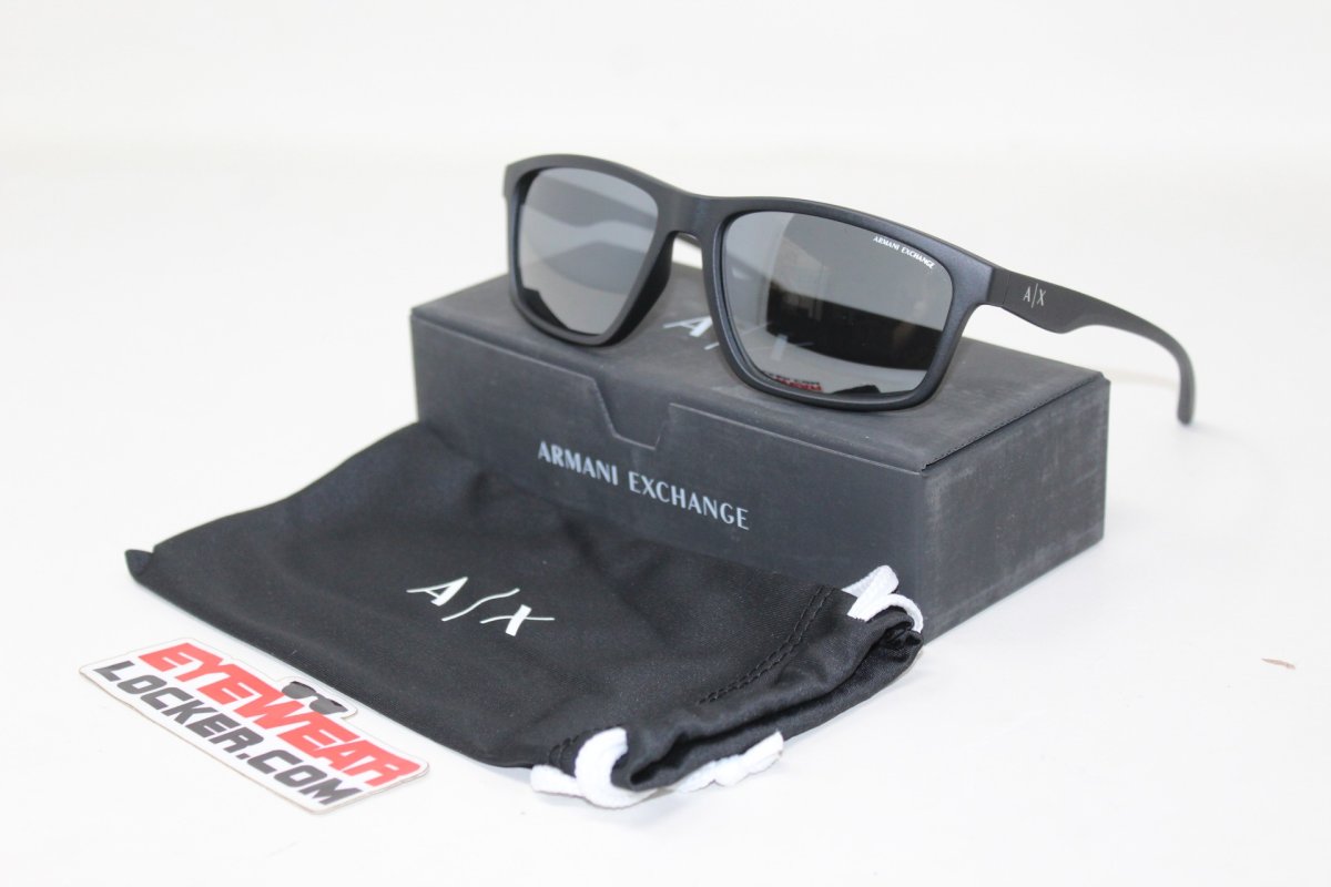 Armani Exchange AX4122S Matte Black Grey Black - Imagen 5