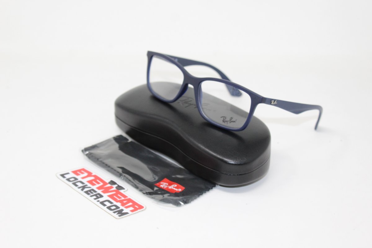 Ray Ban RX7047 Matte Transparent Blue - Imagen 6
