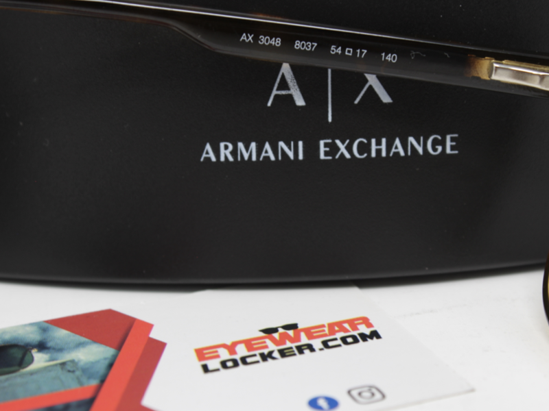 Armani Exchange AX3048 Havana Tortoise Pulido - Imagen 8
