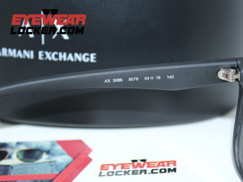 Armani Exchange AX3086 Matte Black - Imagen 7