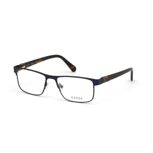 Guess GU50003 091 Matte Blue Metal Rectangular Full Rim