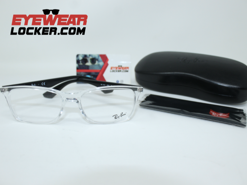 Ray Ban RX7047 Transparente Black - Imagen 4