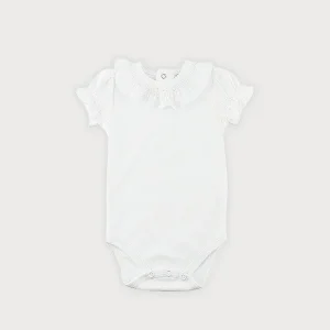 Body Cuello Smock Rosa Manga Corta