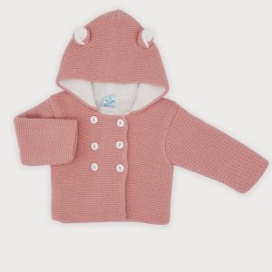 Chaquetón con Orejitas Rosa