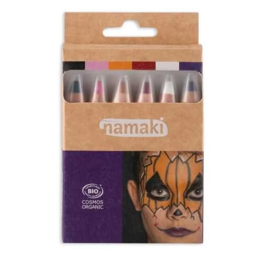 Set De 6 Lápices Maquillaje Colores Mundo del Terror