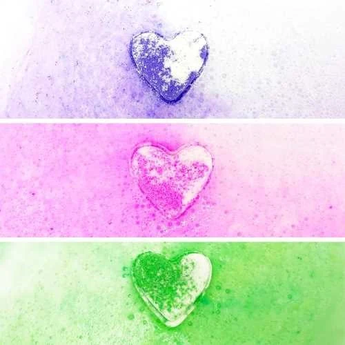 Pack 3 Bombas de Baño Corazón - Imagen 3