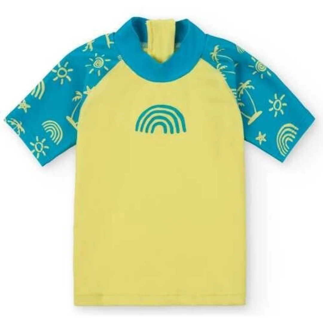 Camiseta Manga Corta Neon PalmsUPF 50+