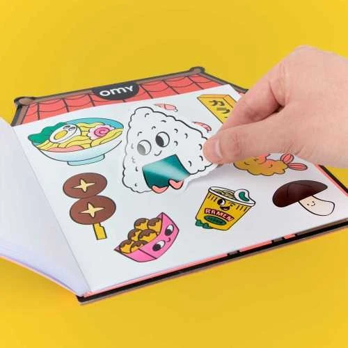 Libro para Colorear con Pegatinas Sushi Shop - Imagen 5