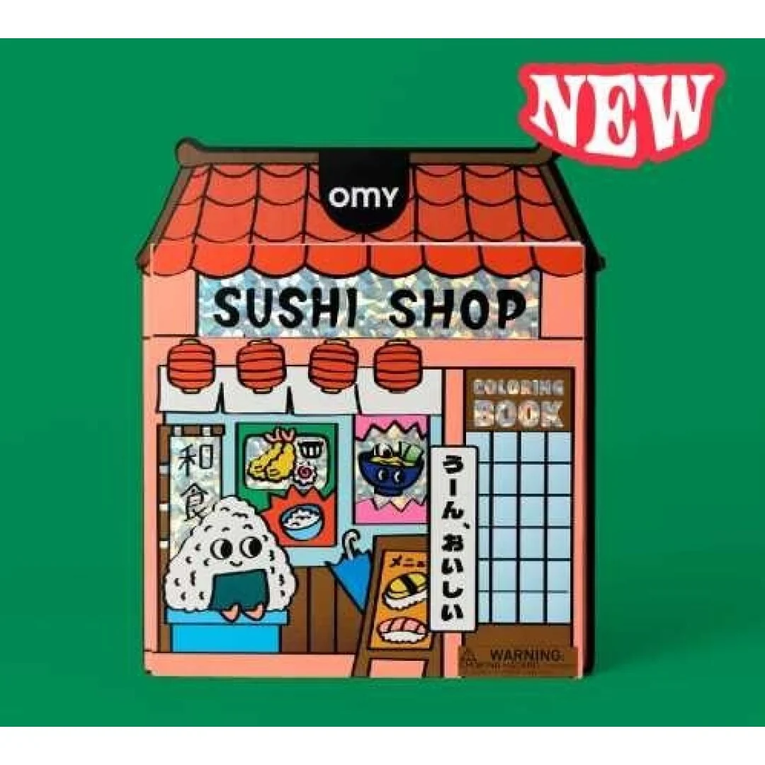 Libro para Colorear con Pegatinas Sushi Shop - Imagen 6