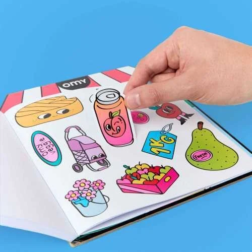 Libro para Colorear con Pegatinas Farmer Market - Imagen 3