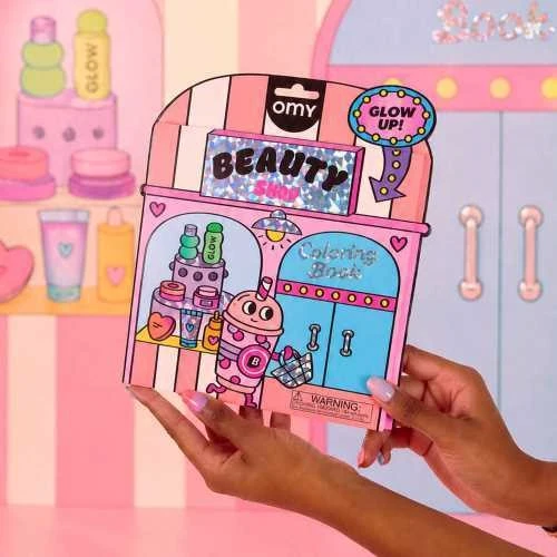 Libro para Colorear con Pegatinas Beauty Shop - Imagen 3