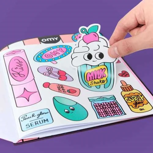 Libro para Colorear con Pegatinas Beauty Shop - Imagen 4