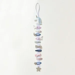 Percha con clip de unicornio