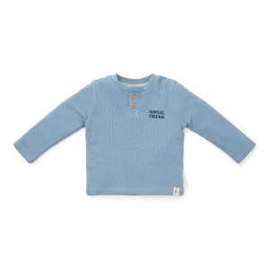 Camiseta Waffle Azul Hielo