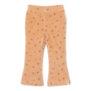 Pantalón campana Flores Almendra