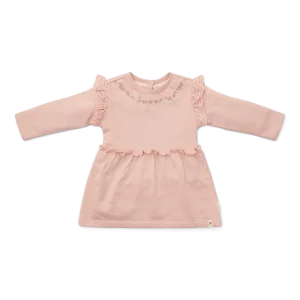 Vestido manga larga Rosado