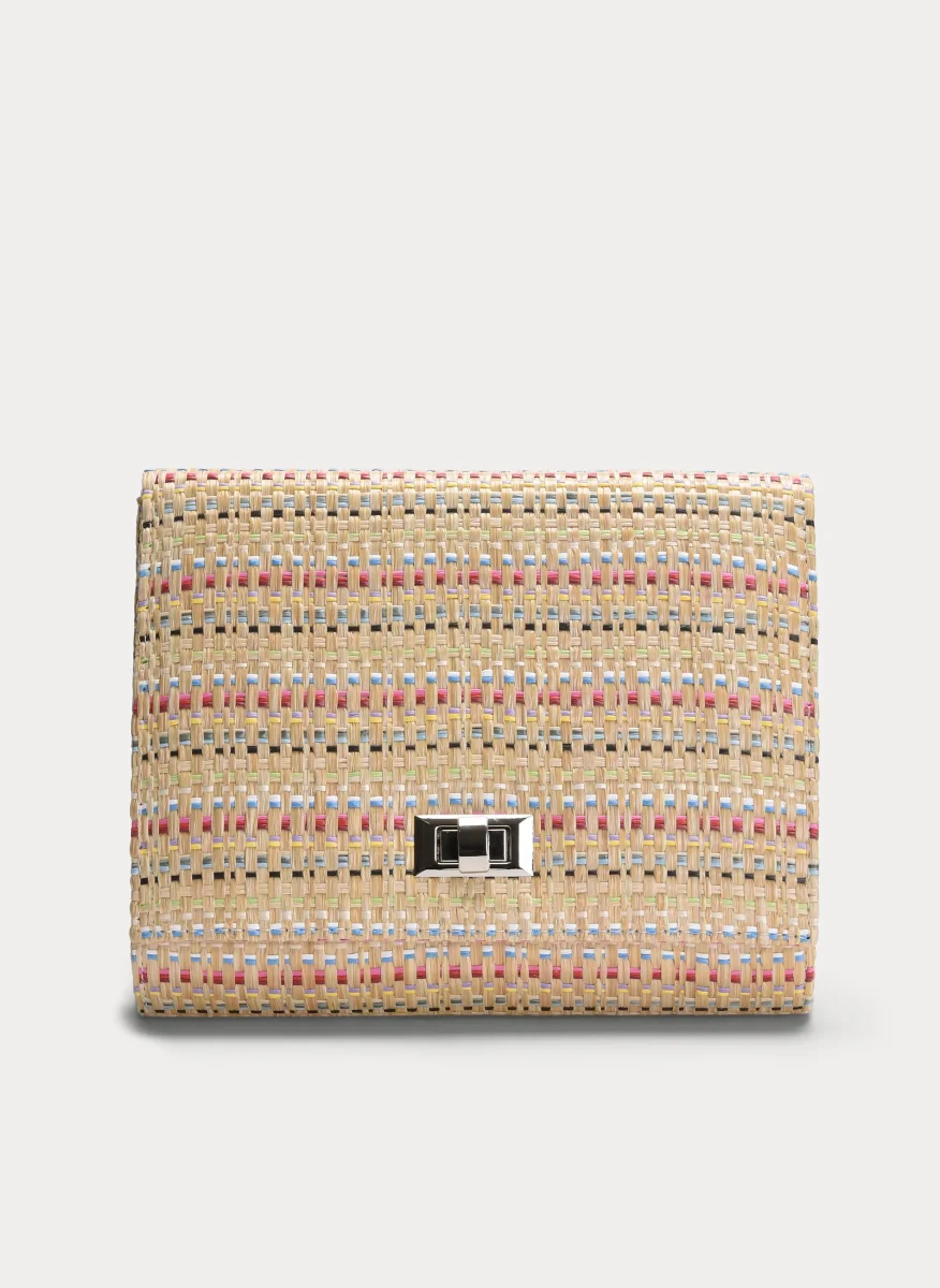 CLUTCH RAFIA DE COLORES