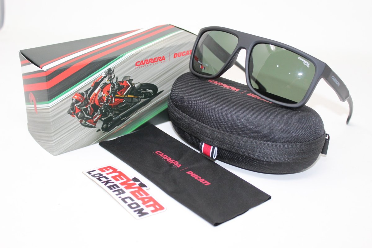 Carrera Carduc 011/S Matte Black Green Polarizadas - Imagen 6