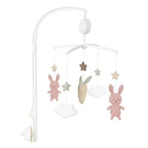 Móvil Musical Rosa Bunny