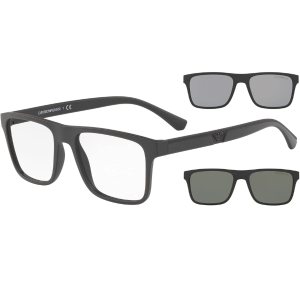 Emporio Armani  EA4115 Matte Black Clear con extra Clips