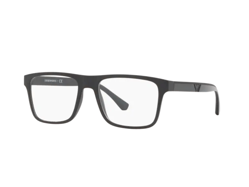 Emporio Armani EA4115 Matte Black Clear con extra Clips - Imagen 3