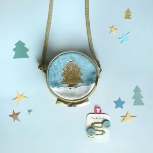 Bolso Bola de Nieve Brillante