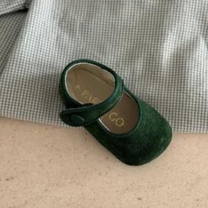 Badana de Serraje Clara - Verde Botella